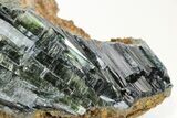 Gemmy, Emerald-Green Vivianite Crystal Cluster - Brazil #208723-1